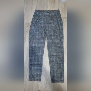 High Waisted Flannel Pantd